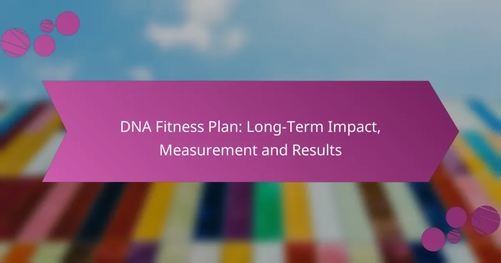DNA Fitness Plan: Long-Term Impact, Measurement and Results