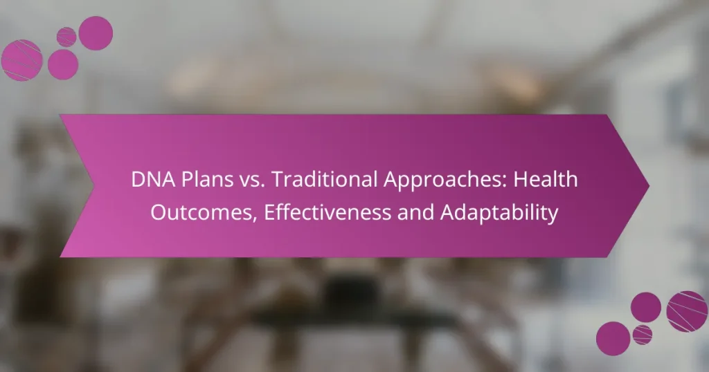 DNA Plans vs. Traditional Approaches: Health Outcomes, Effectiveness and Adaptability
