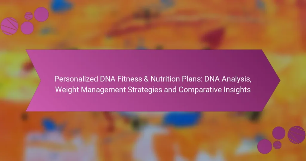 Personalized DNA Fitness & Nutrition Plans: DNA Analysis, Weight Management Strategies and Comparative Insights