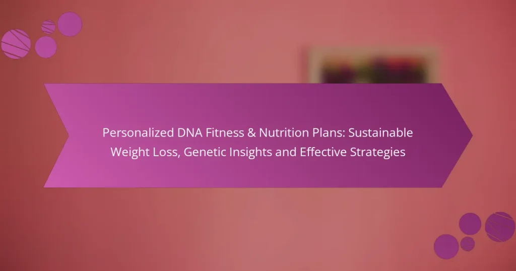 Personalized DNA Fitness & Nutrition Plans: Sustainable Weight Loss, Genetic Insights and Effective Strategies