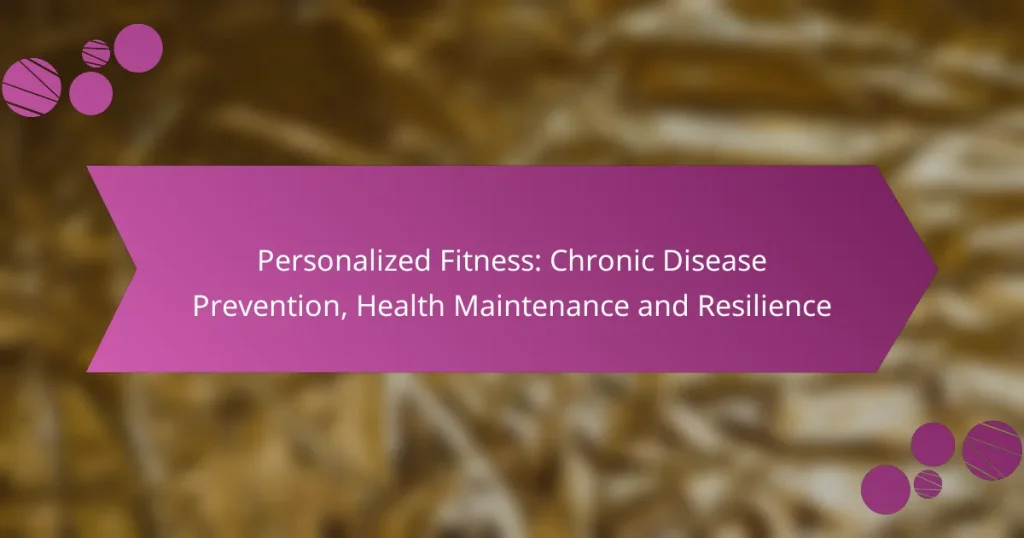 Personalized Fitness: Chronic Disease Prevention, Health Maintenance and Resilience