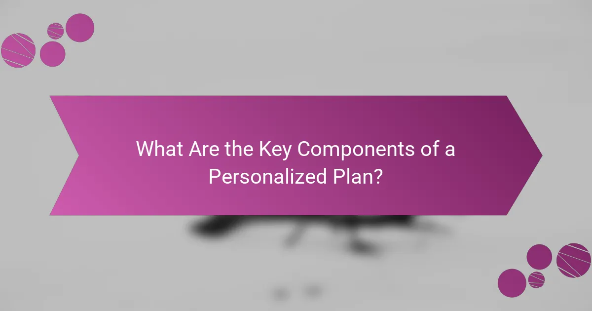 What Are the Key Components of a Personalized Plan?